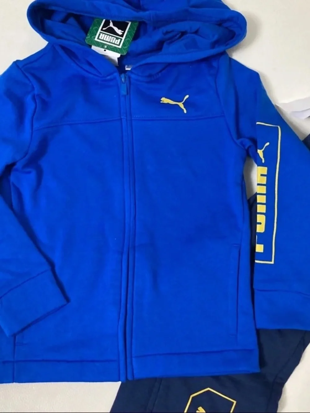Puma cute blue hoodie pants set outfit 4020 - Picture 5 of 6